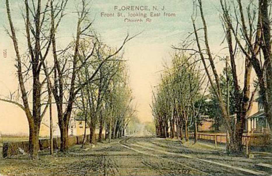 florenceFrontStreetLookimgEastFromChurch Florence Old Pictures of